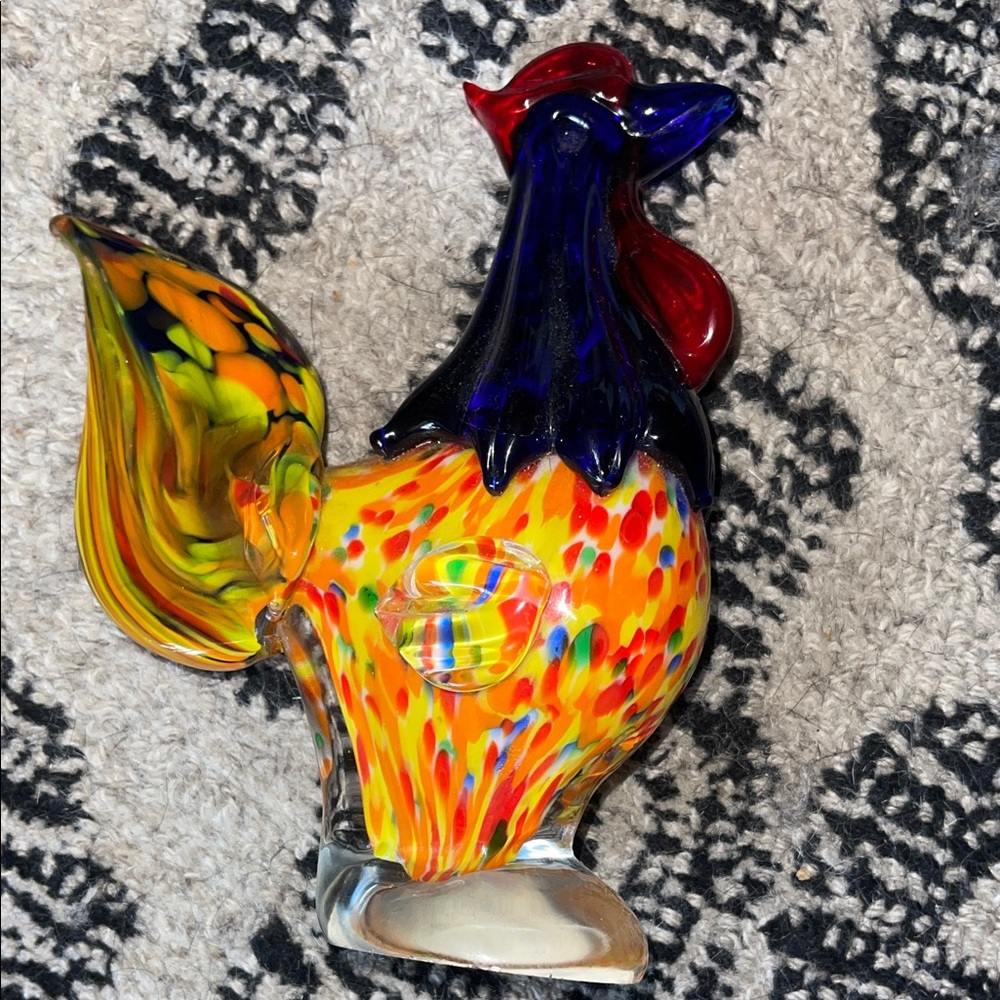 Designers Originals Multicolor Glass Rooster